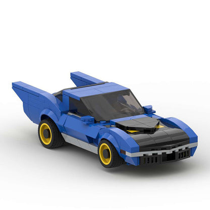 70s inspired batmobile building set | moc-82810 - 2