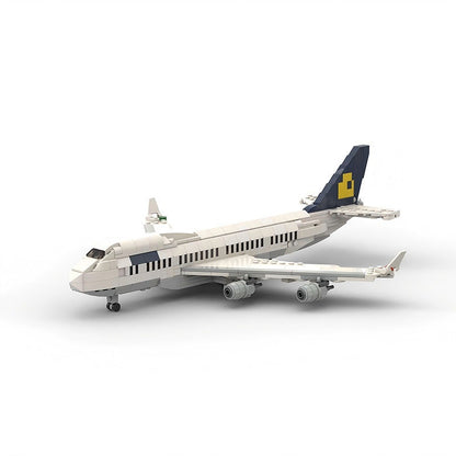 747-400 Wide Body Aircraft MOC Building Kit | 1:200 Commercial Jet Model - 1