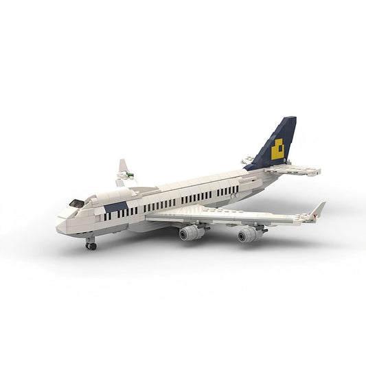 747-400 Wide Body Aircraft MOC Building Kit | 1:200 Commercial Jet Model - 1