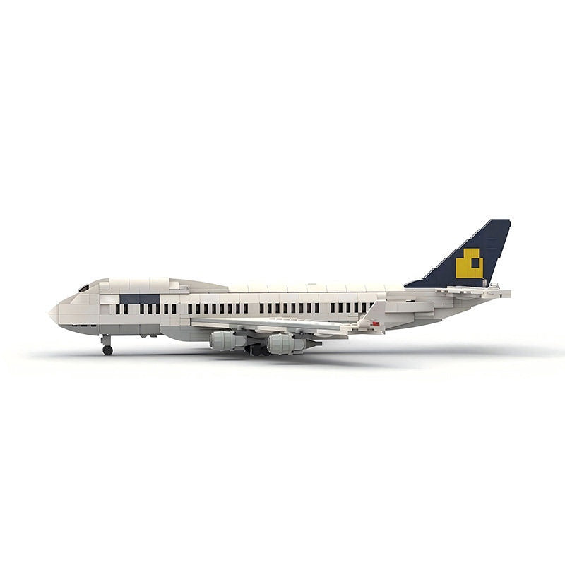 747-400 Wide Body Aircraft MOC Building Kit | 1:200 Commercial Jet Model - 2