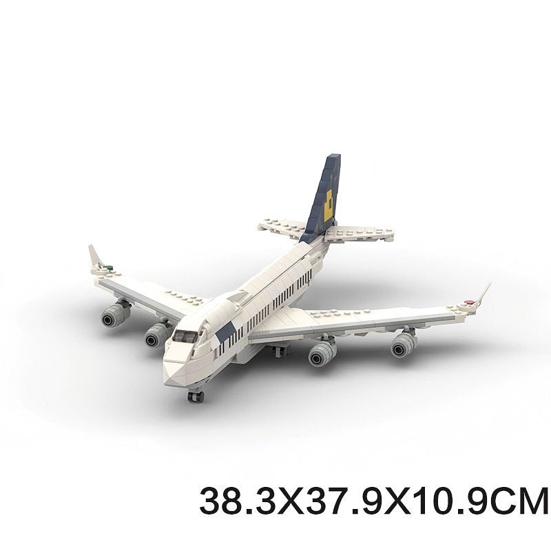 747-400 Wide Body Aircraft MOC Building Kit | 1:200 Commercial Jet Model - 4