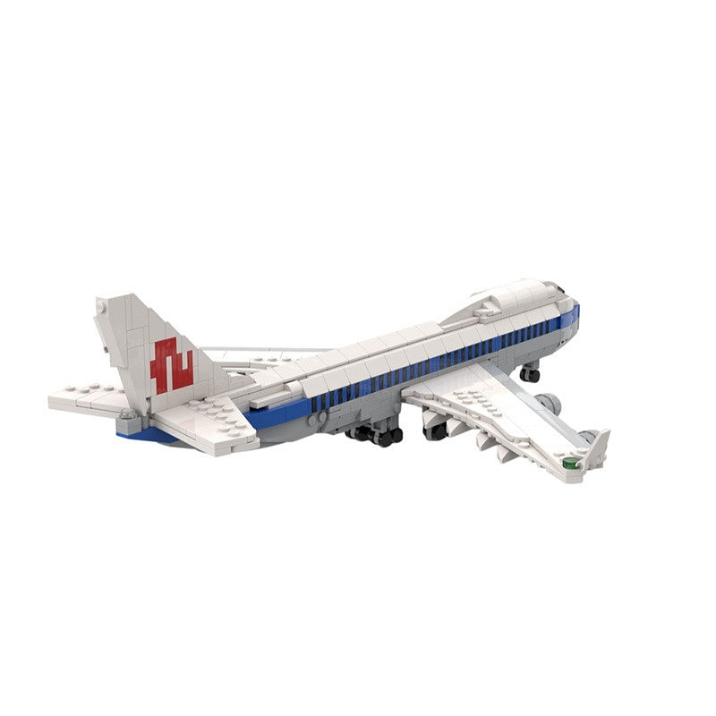 747-400 Wide Body Aircraft MOC Building Kit | 1:200 Commercial Jet Model - 2