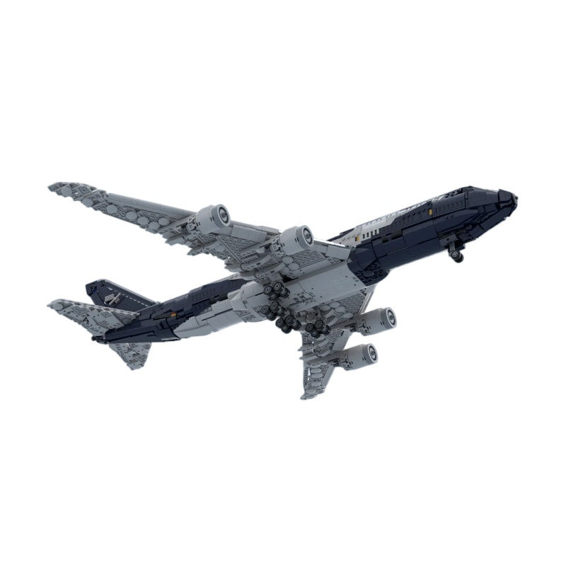 747-8I Commercial Jumbo Jet Building Kit | 100 Years Livery Compatible MOC - 3
