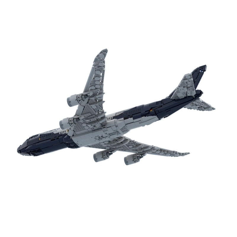 747-8I Commercial Jumbo Jet Building Kit | 100 Years Livery Compatible MOC - 4