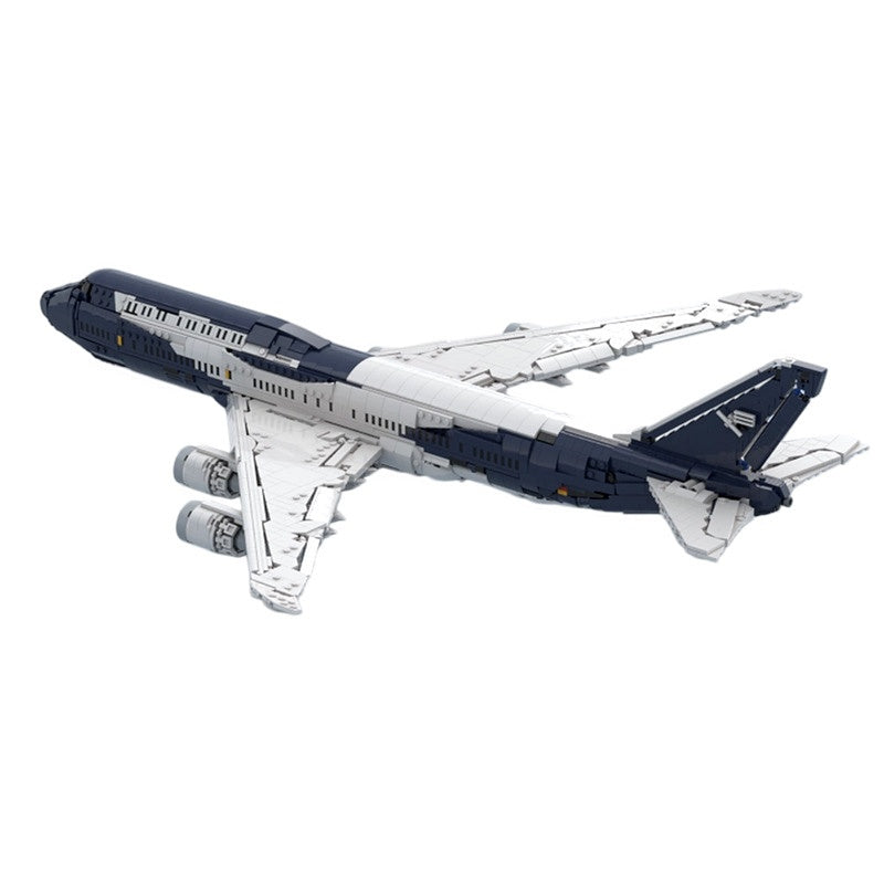 747-8I Commercial Jumbo Jet Building Kit | 100 Years Livery LEGO-Compatible MOC - 1