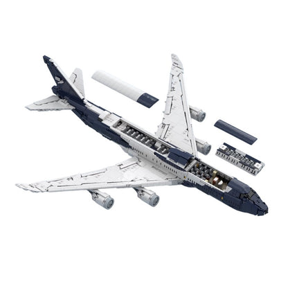 747-8I Commercial Jumbo Jet Building Kit | 100 Years Livery LEGO-Compatible MOC - 2