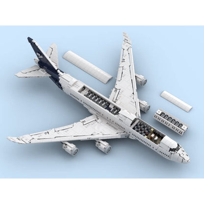 747-8I Four-Engine Double-Deck Jumbo Jet MOC Building Kit - 4