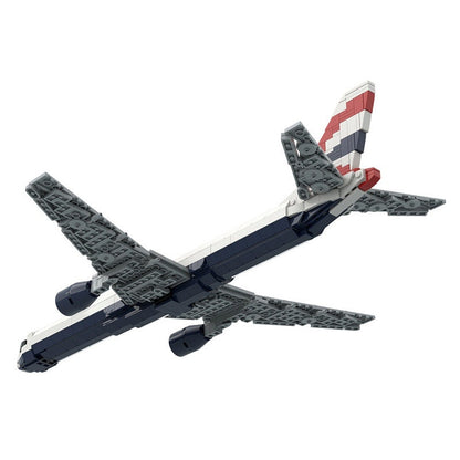 757-200 MOC Commercial Aircraft Building Kit | 1:100 Scale Jet Model - 12