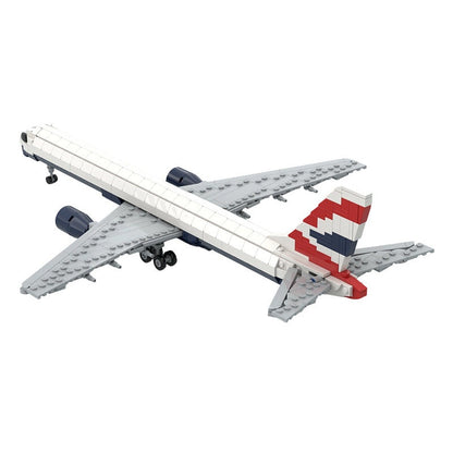 757-200 MOC Commercial Aircraft Building Kit | 1:100 Scale Jet Model - 9