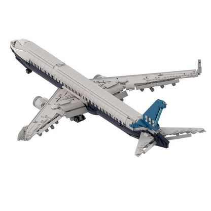 777X Wide-Body Airliner MOC Building Kit | Commercial Aircraft Model - 1