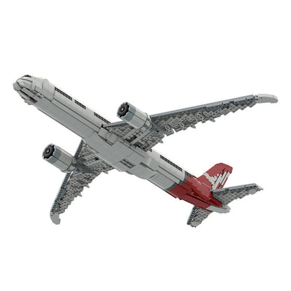 787-9 MOC Commercial Aircraft Building Kit | 1:100 Scale Jet Model - 4