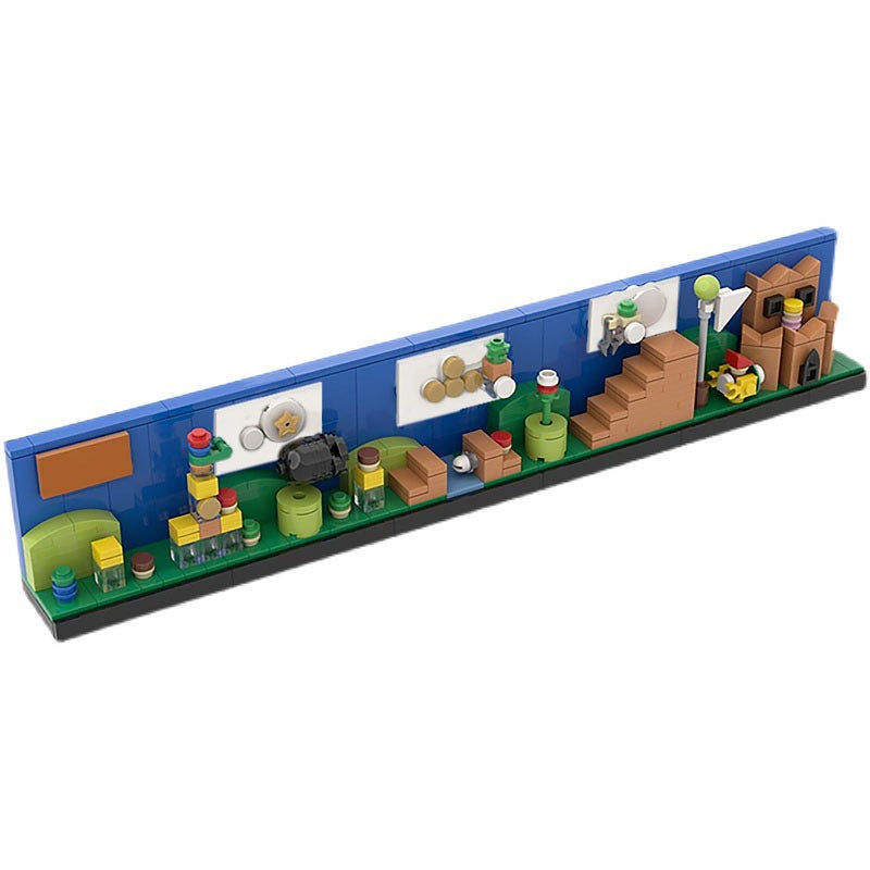 8-Bit Side Scroller Skyline Building Kit | LEGO-Compatible MOC - 1