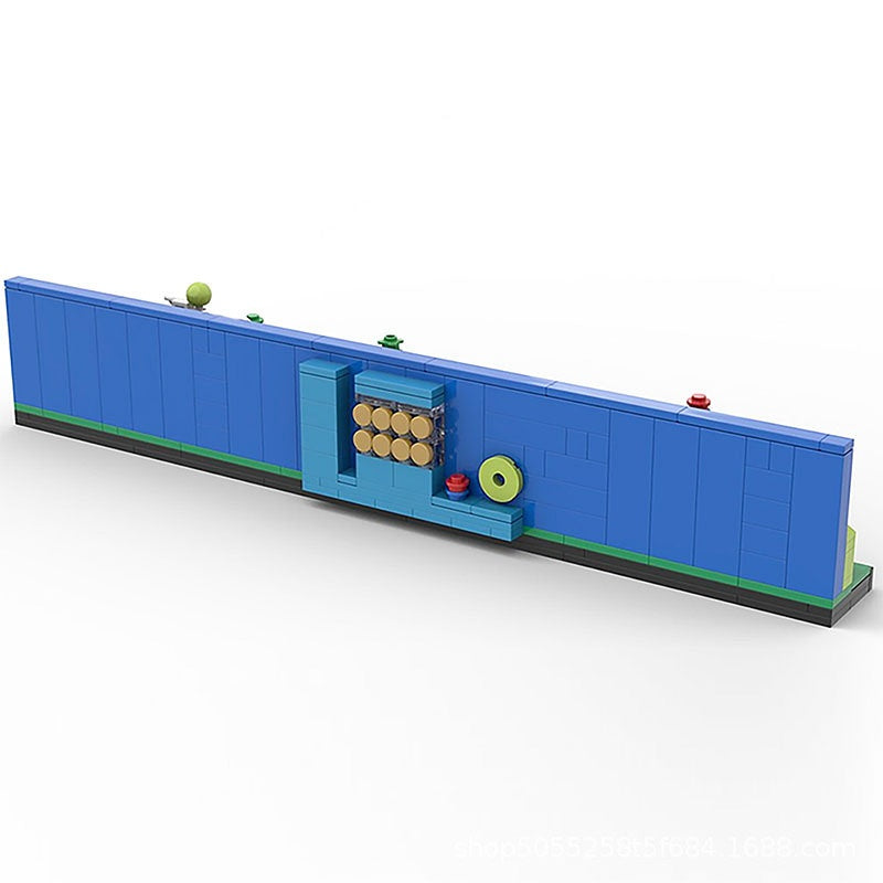 8-Bit Side Scroller Skyline Building Kit | LEGO-Compatible MOC - 3