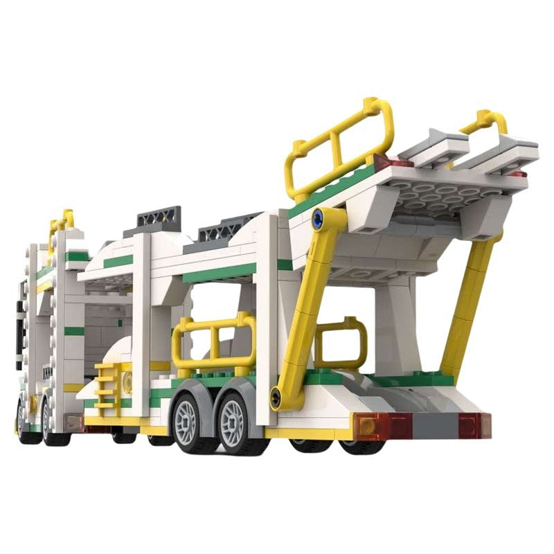 8-Car Double-Deck Car Transporter Truck MOC Building Kit - 2