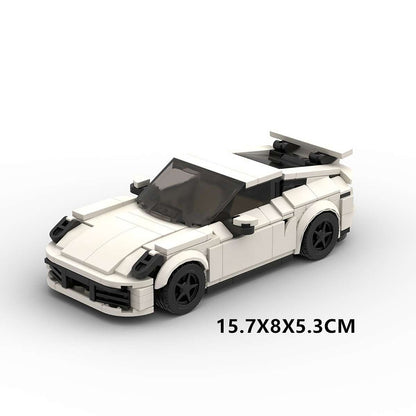 8-Stud 911-Style Turbo Sports Car Building Kit | LEGO-Compatible MOC - 11