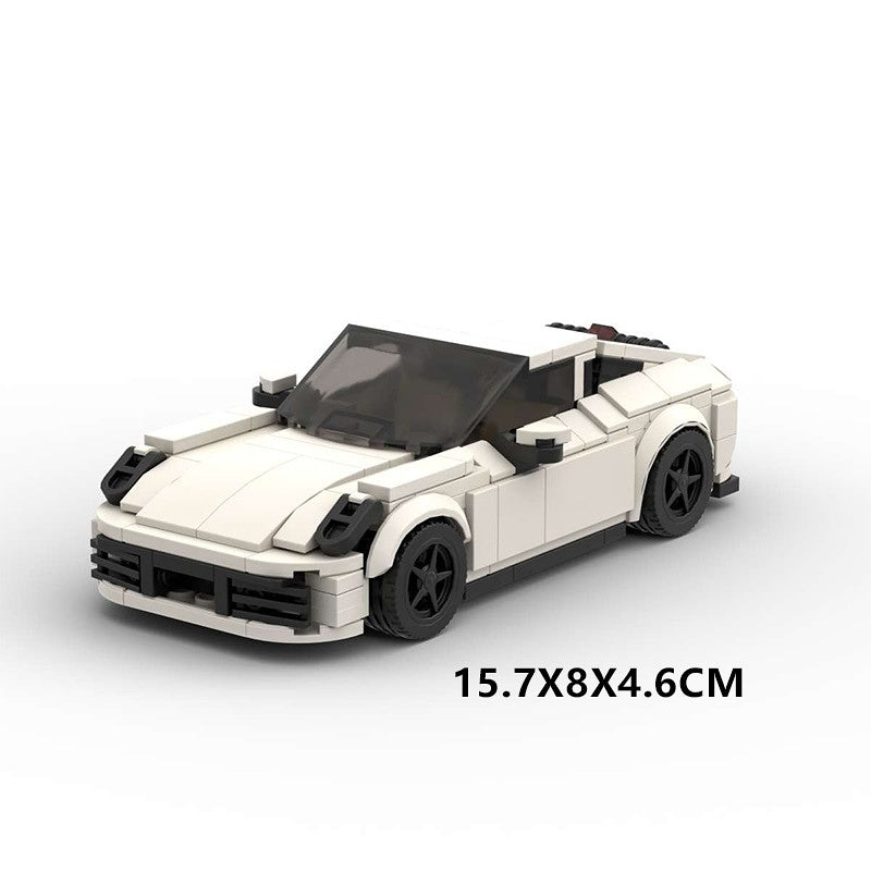 8-Stud 911-Style Turbo Sports Car Building Kit | LEGO-Compatible MOC - 12