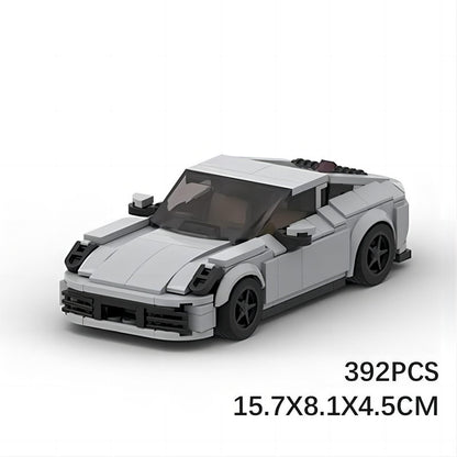 8-Stud 911-Style Turbo Sports Car Building Kit | LEGO-Compatible MOC - 3