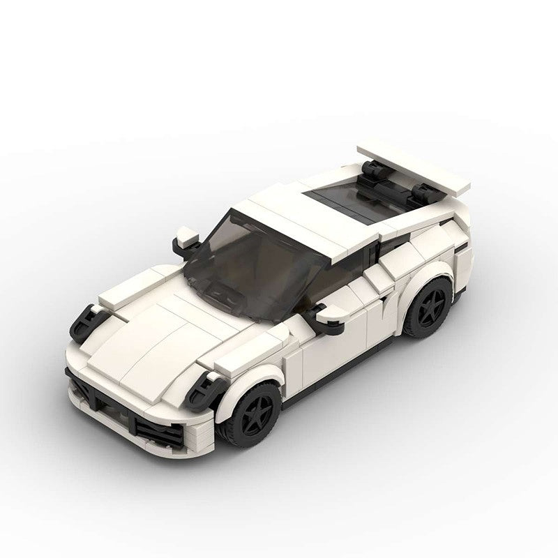 8-Stud 911-Style Turbo Sports Car Building Kit | LEGO-Compatible MOC - 9