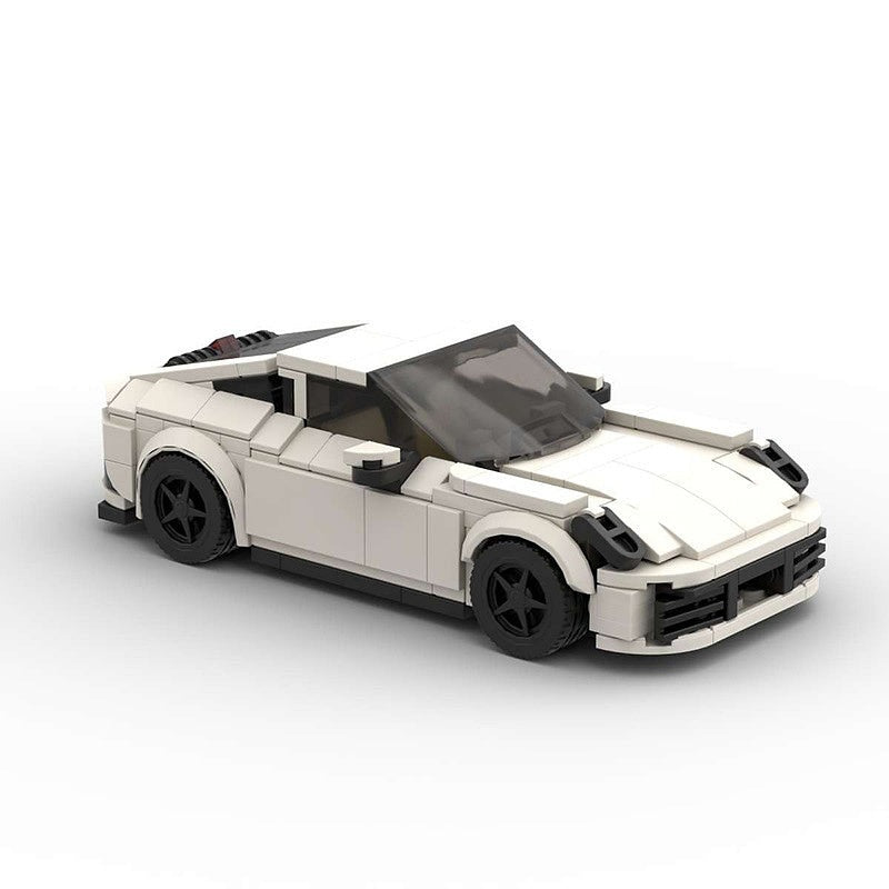 8-Stud 911-Style Turbo Sports Car MOC Building Kit - 6