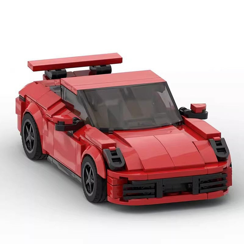 8-Stud 911-Style Turbo Sports Car MOC Building Kit - 8