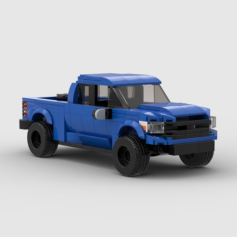 8 Stud Wide Pickup Truck Building Kit | LEGO-Compatible MOC - 1