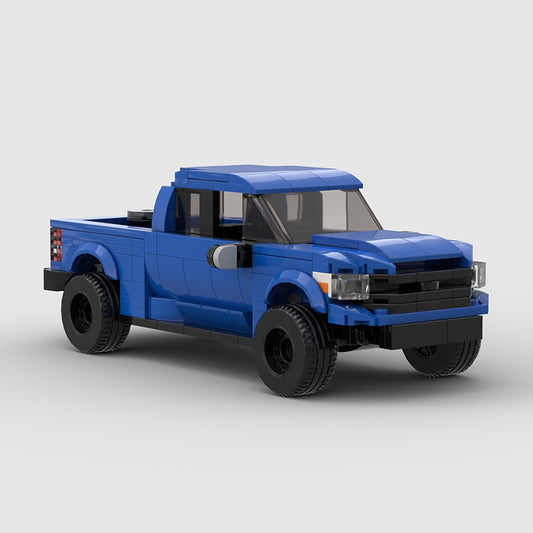 8 Stud Wide Pickup Truck Building Kit | LEGO-Compatible MOC - 1