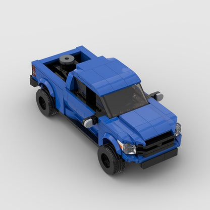 8 Stud Wide Pickup Truck Building Kit | LEGO-Compatible MOC - 4