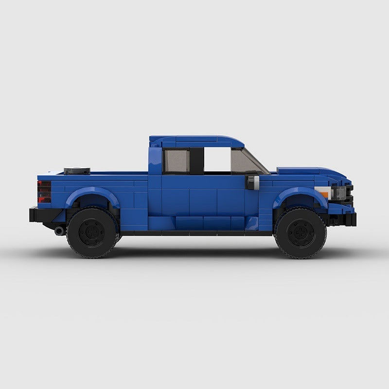 8 Stud Wide Pickup Truck MOC Building Kit | Detailed Vehicle Model - 4