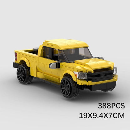 8 Stud Wide Pickup Truck MOC Building Kit | Detailed Vehicle Model - 7