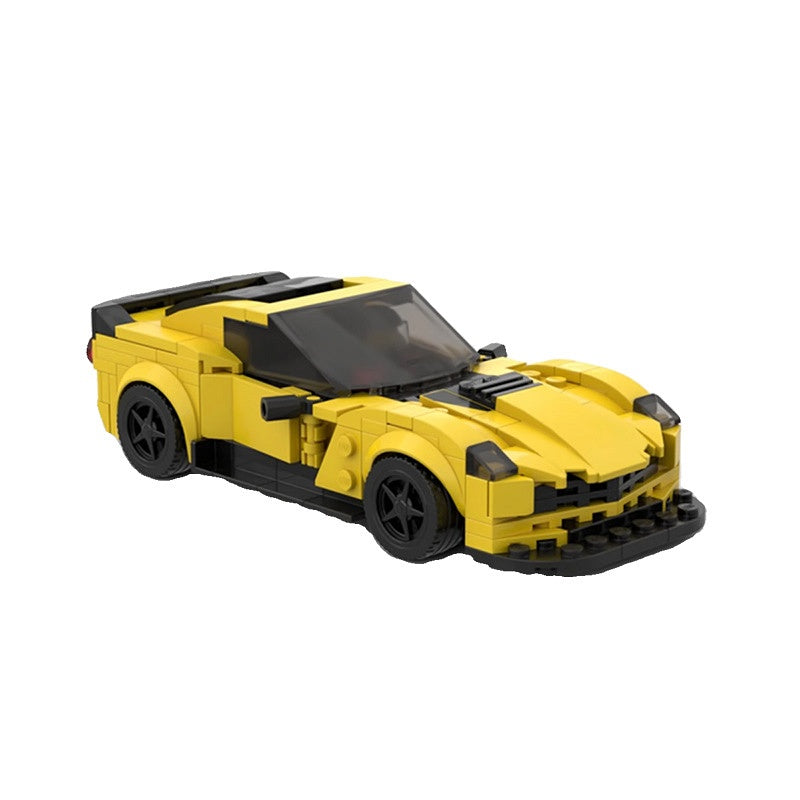 8-Stud Wide Z06 Sports Car Building Kit | LEGO-Compatible MOC - 2