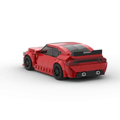 8-Wide Classic American Muscle Car Building Kit | LEGO-Compatible MOC - 4