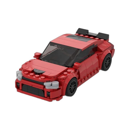 8-Wide Classic American Muscle Car Building Kit | LEGO-Compatible MOC - 5