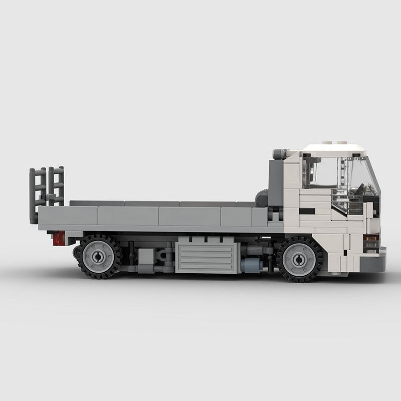 8-Wide Flatbed Car Carrier Truck MOC Building Kit | Tilt Bed Loader - 3