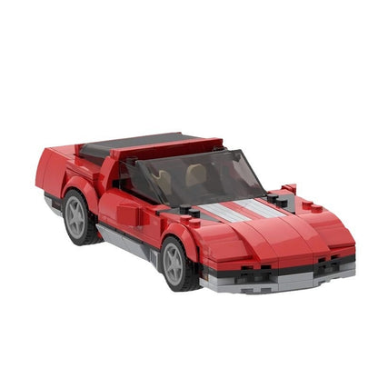80s C4 American Sports Coupe Building Kit | LEGO-Compatible MOC - 5