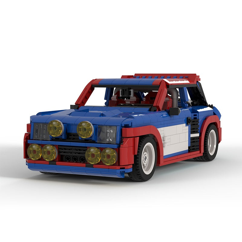 80s Turbo Rally Hatchback Building Kit | LEGO-Compatible MOC - 1