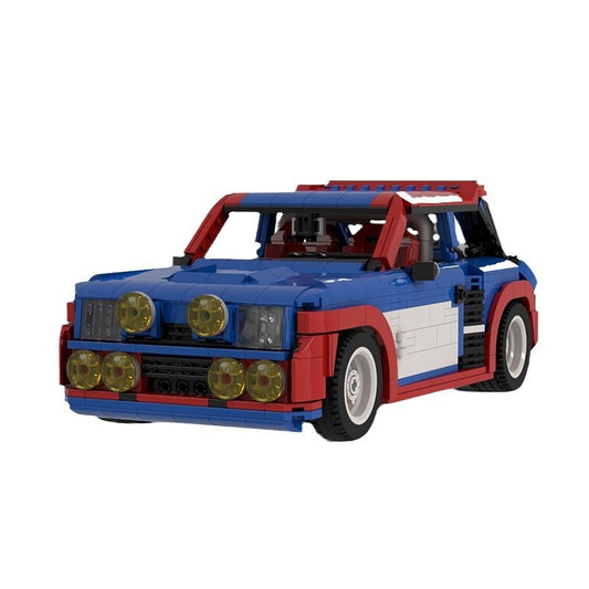 80s Turbo Rally Hatchback Building Kit | LEGO-Compatible MOC - 2
