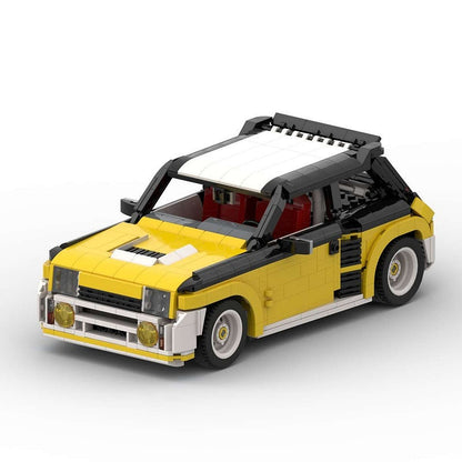 80s Turbo Rally Hatchback MOC Building Kit | Classic Race Car Model - 3
