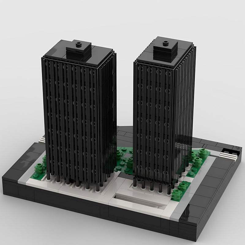 860-880 Lake Shore Drive Apartments 1:650 MOC Building Kit - 3