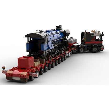 8x4 Semi-Tractor MOC Building Kit | 10-Axle Heavy Transport Truck - 3