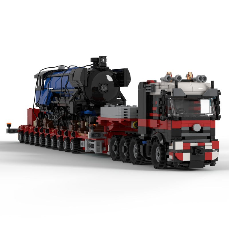8x4 Semi-Tractor with 10-Axle STZ Building Kit | LEGO-Compatible MOC - 1