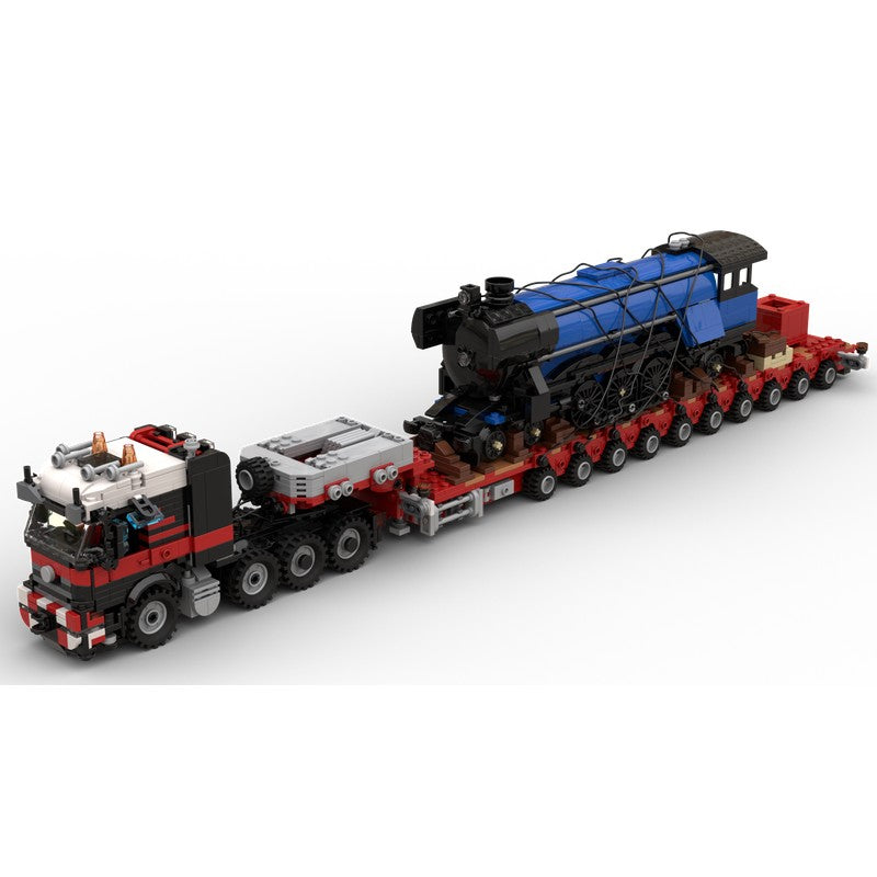 8x4 Semi-Tractor with 10-Axle STZ Building Kit | LEGO-Compatible MOC - 2