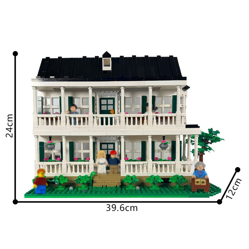 90s Classic Film Southern Family Home Building Kit | LEGO-Compatible MOC - 1