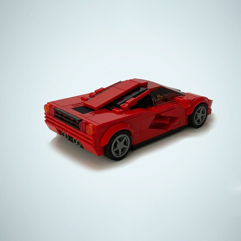 90s F1 V12 Supercar Building Kit | 8-Wide LEGO-Compatible MOC - 2