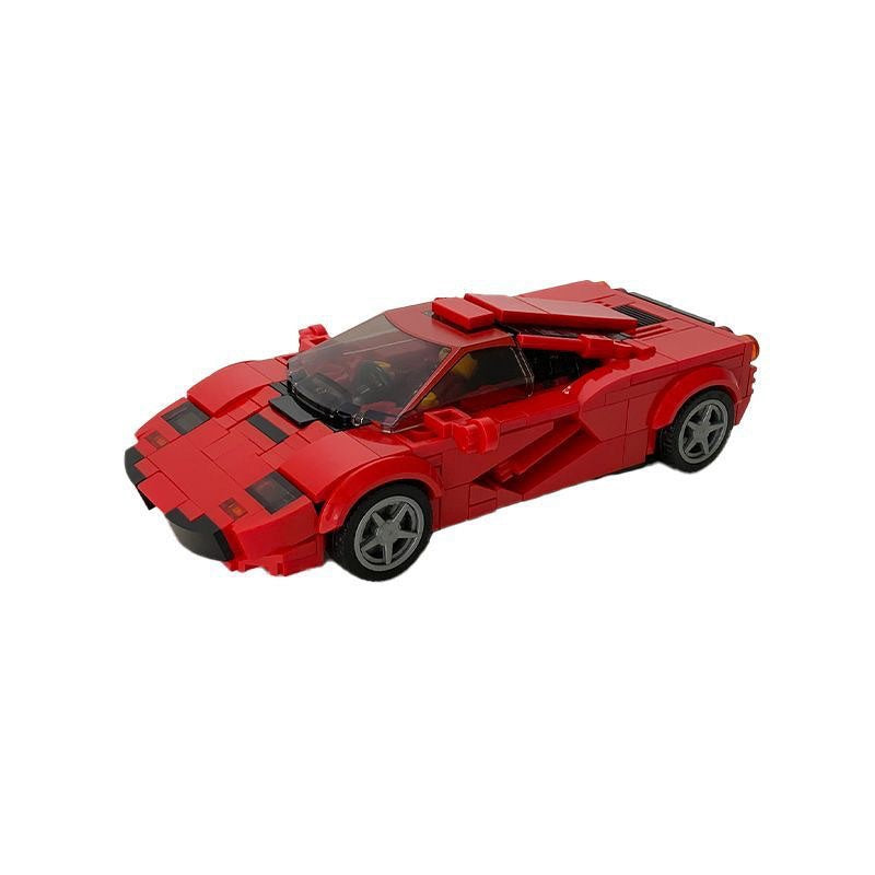 90s F1 V12 Supercar Building Kit | 8-Wide LEGO-Compatible MOC - 4
