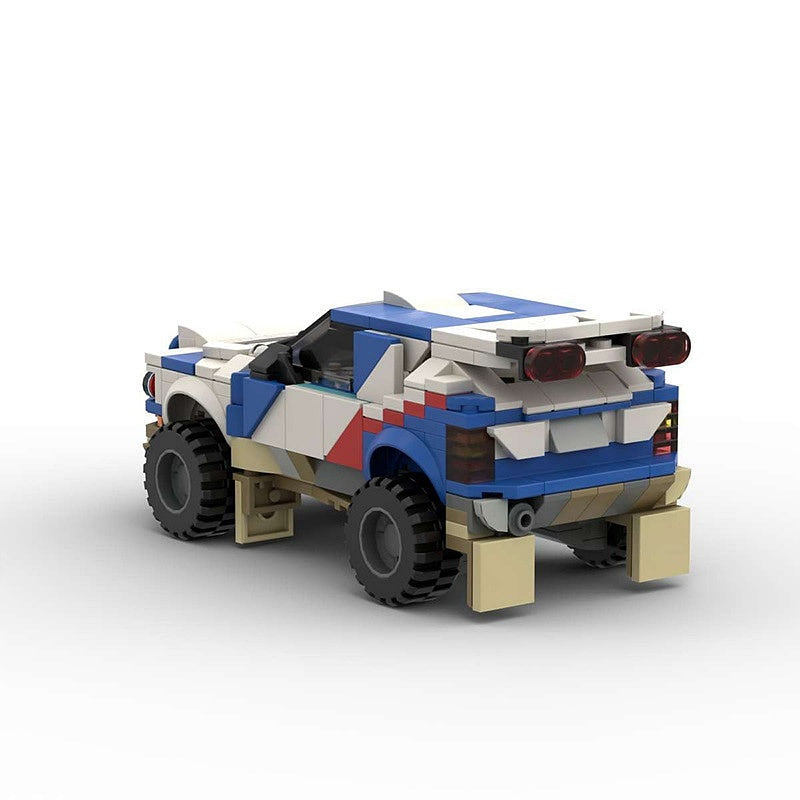 90s Italian Desert Rally Hatchback MOC Building Kit | Racing Vehicle Model - 3