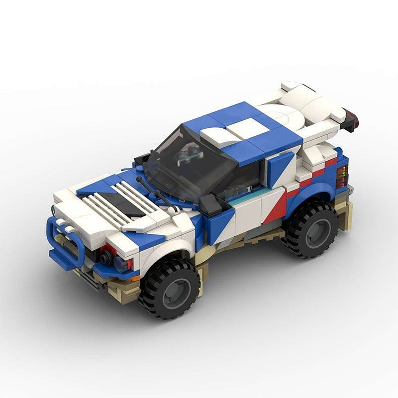 90s Italian Desert Rally Hatchback MOC Building Kit | Racing Vehicle Model - 5