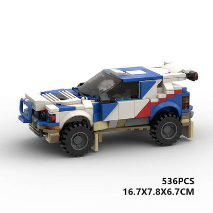 90s Italian Desert Rally Hatchback MOC Building Kit | Racing Vehicle Model - 6