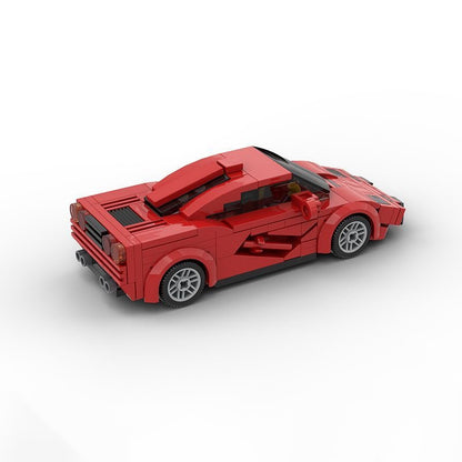 90s V12 Speed Record Supercar Building Kit | 6-Wide LEGO-Compatible MOC - 2