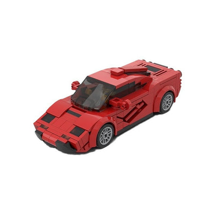 90s V12 Speed Record Supercar Building Kit | 6-Wide LEGO-Compatible MOC - 5