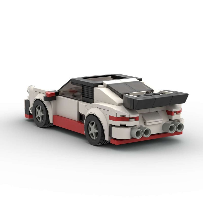 930 Targa 911 Turbo Retro Sports Car Building Kit | LEGO-Compatible MOC - 3